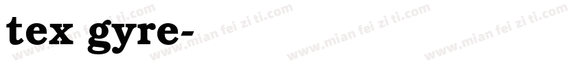 tex gyre字体转换